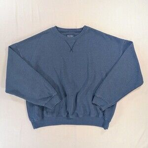 American Eagle Seriously Lived-In Blue Crewneck Sweatshirt Womens Medium Relaxed